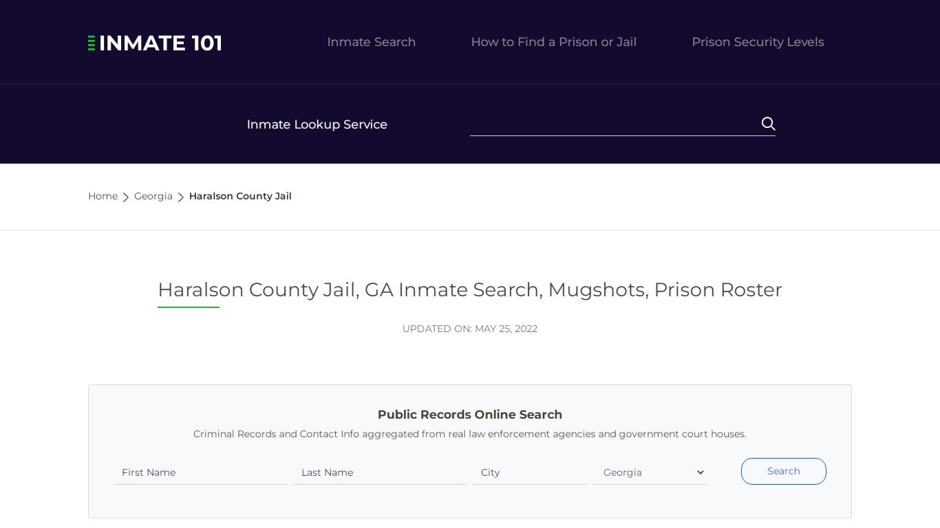Haralson County Jail, GA Inmate Search, Mugshots, Prison ...